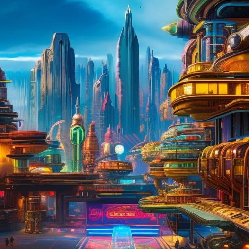 Sprocket City 5 AI Generated Artwork NightCafe Creator