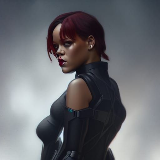 rihanna as black widow