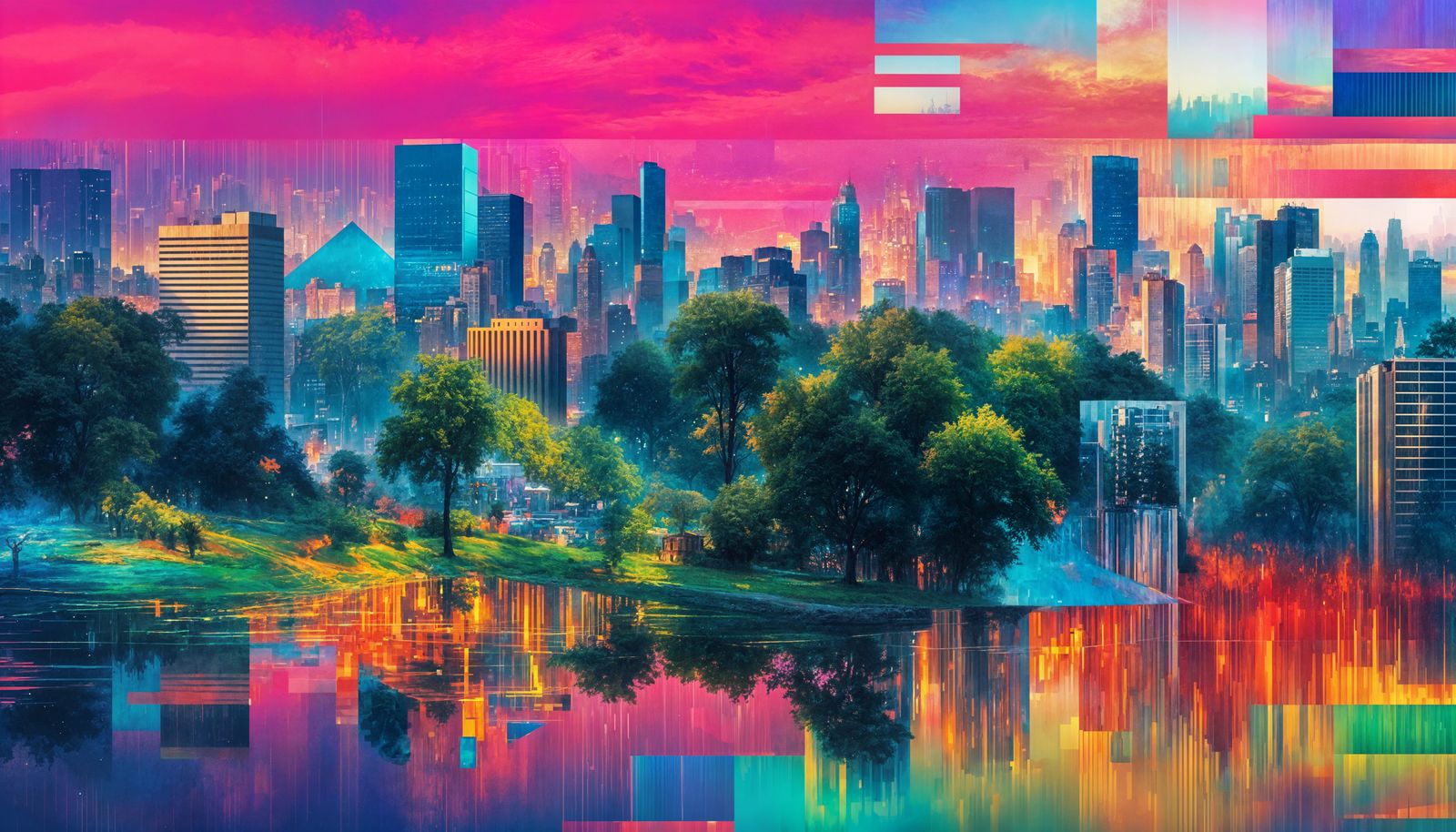 Glitch City  by @artsho