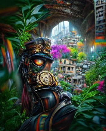 Extremely detailed smooth glossy painting of a biomechanical...