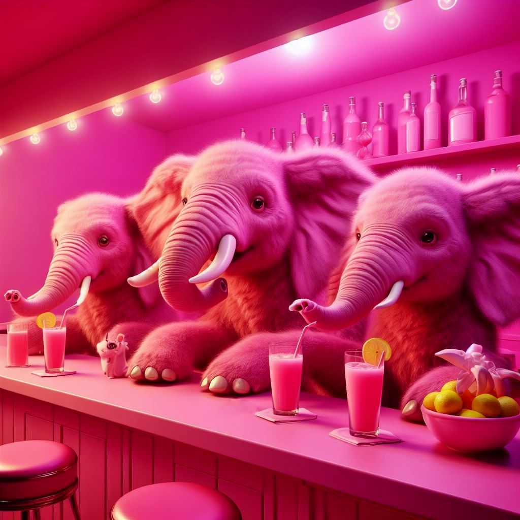 Pink elephants and lemonade