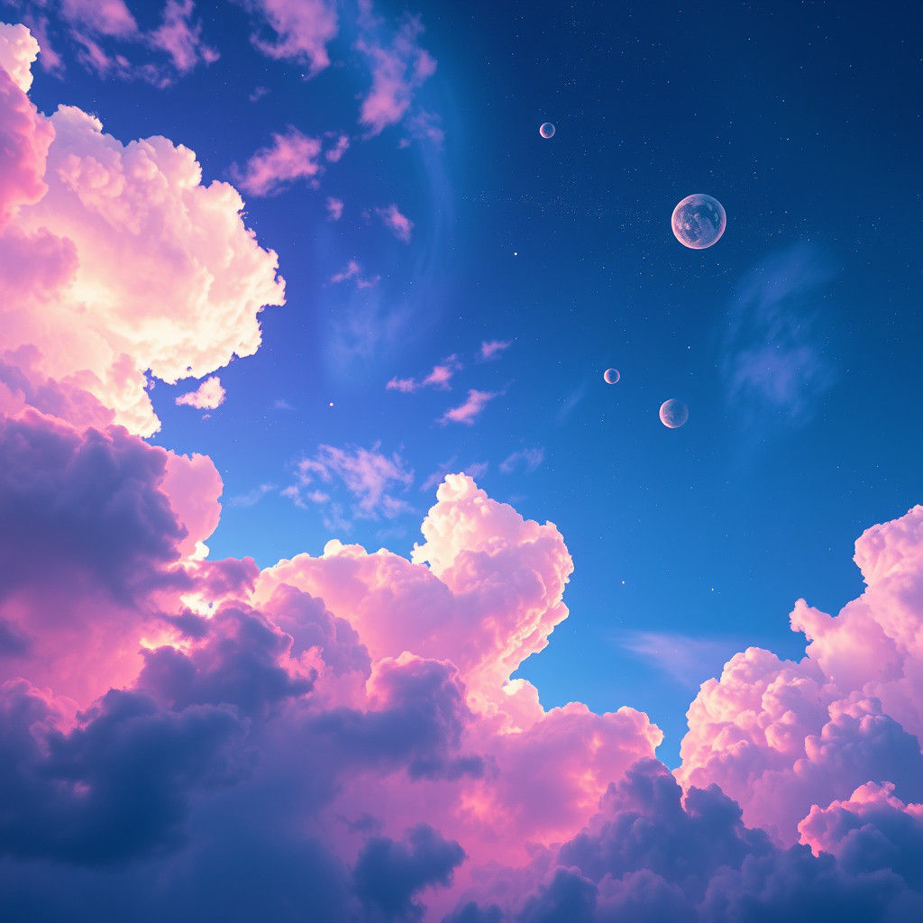 Iridescent Skies in Breathtaking 8k Fantasy Art