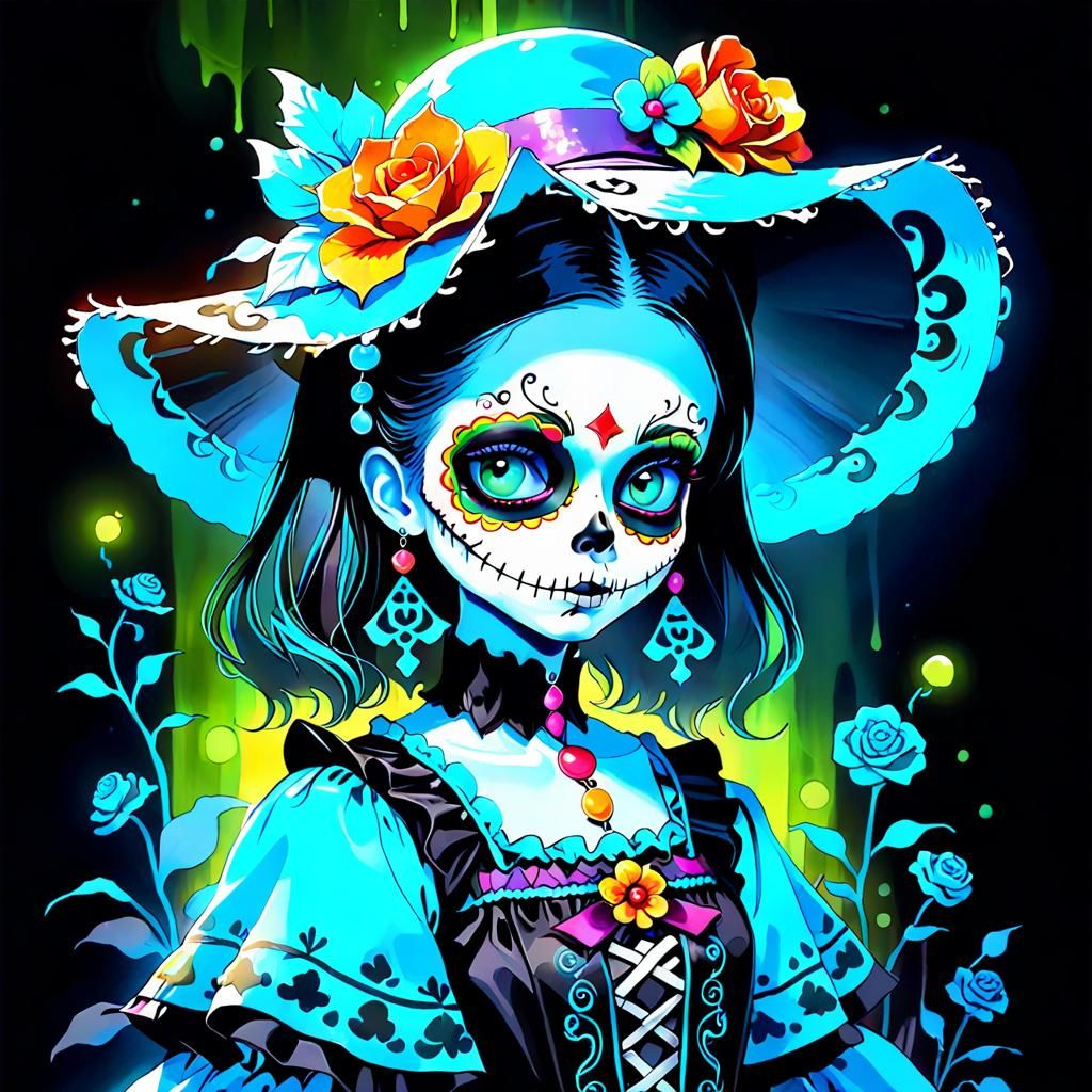 El Día de los Muertos - AI Generated Artwork - NightCafe Creator