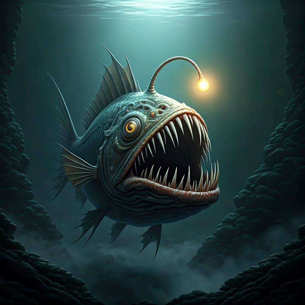 Misty Anglerfish  by @Godot