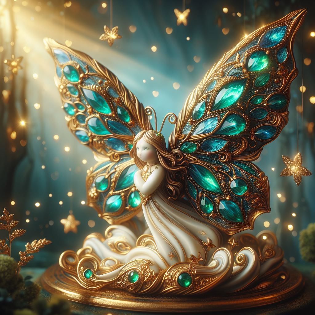 Ceramic Angel Butterfly