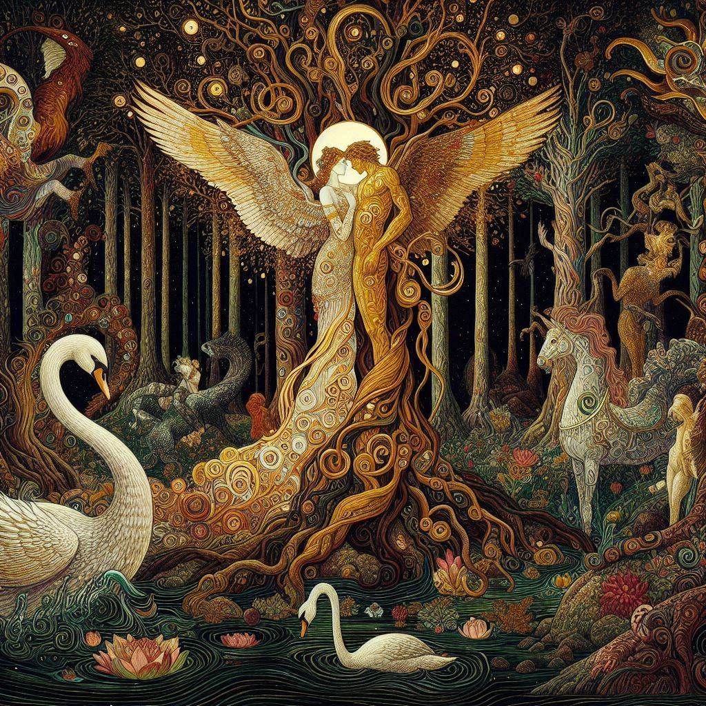 Zeus fell in love with Leda