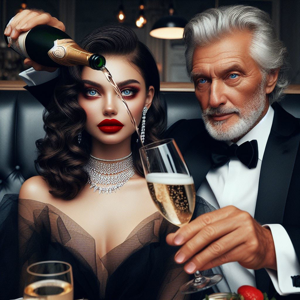 Anna's uncle Frank demonstrating his flair for the dramatic