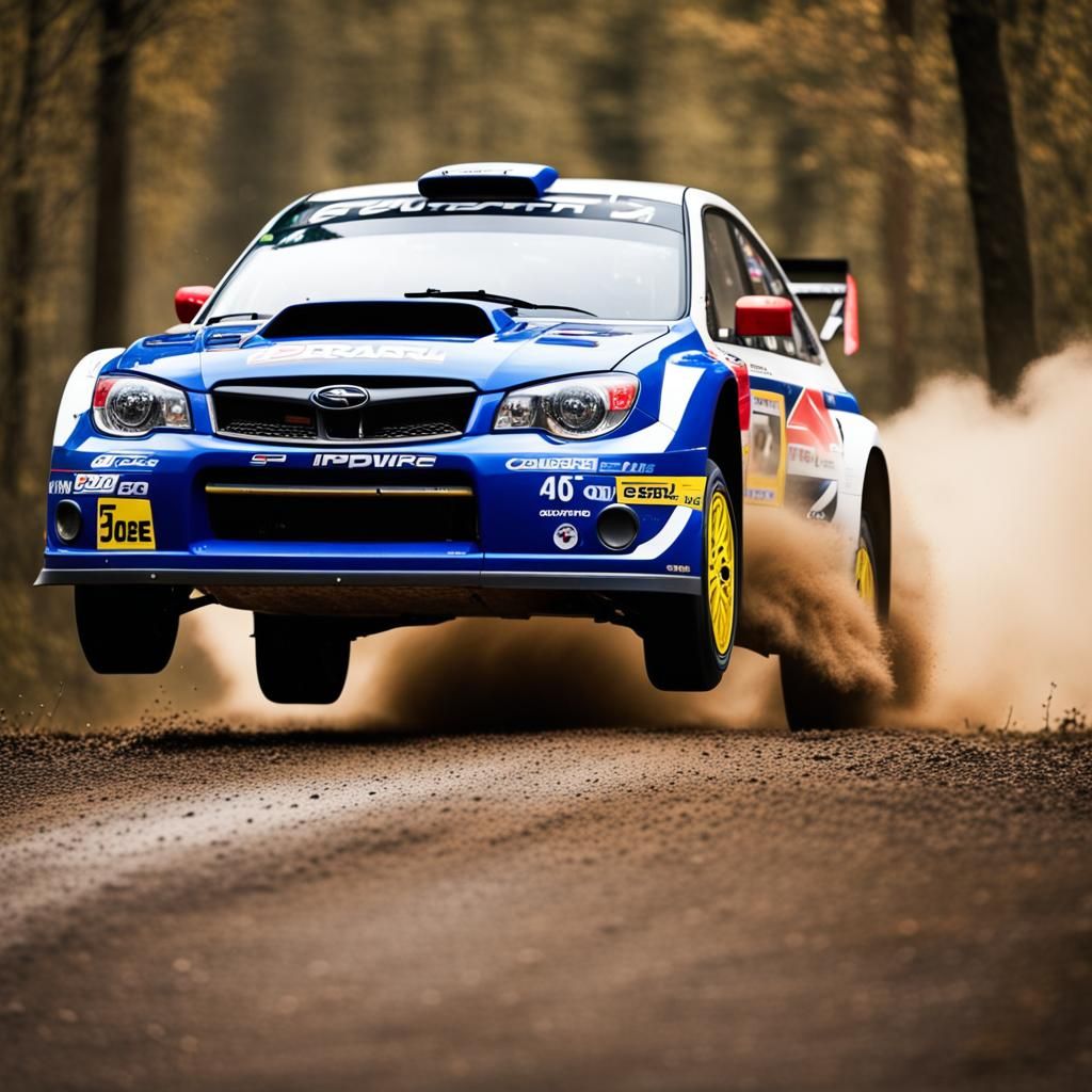 subaru impreza rally car