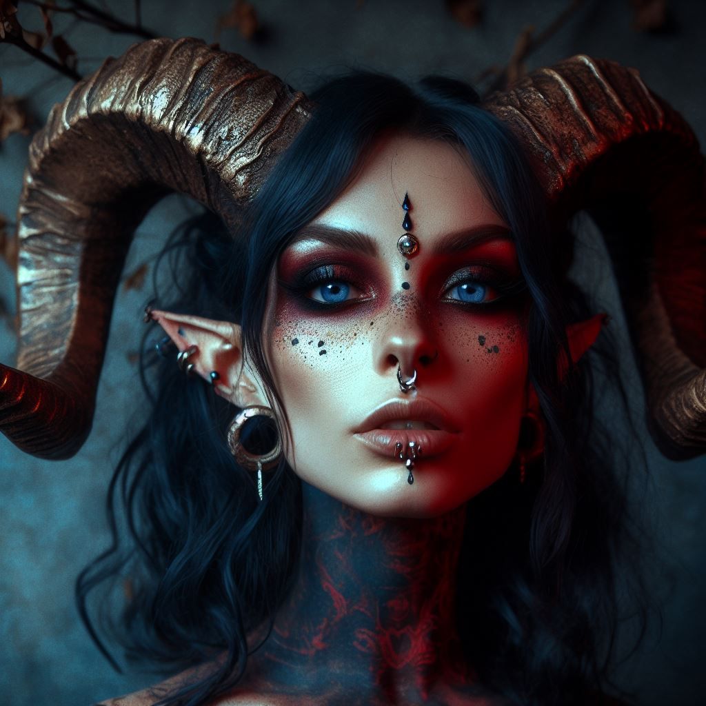 tiefling woman