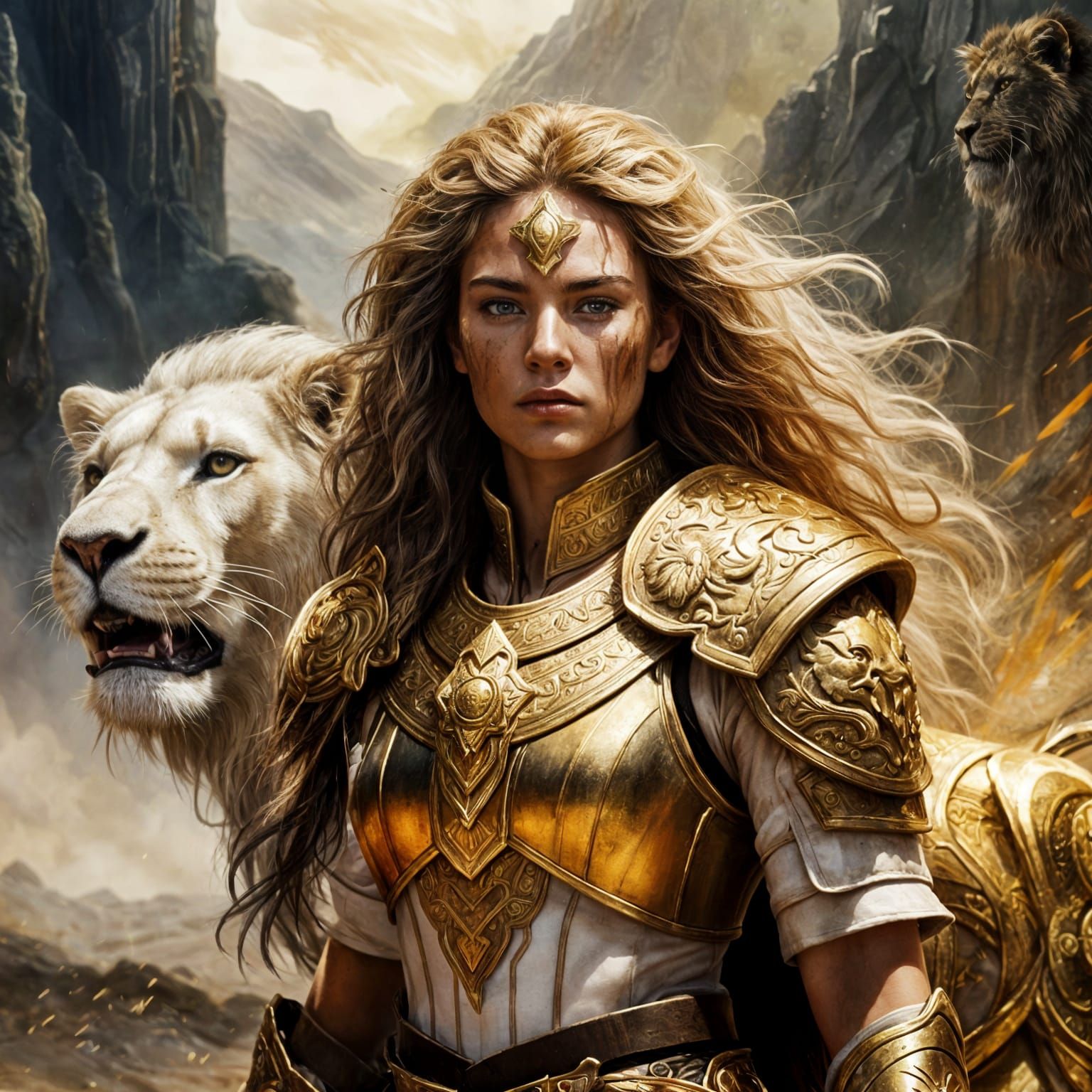 fierce female warrior   by @KarenK