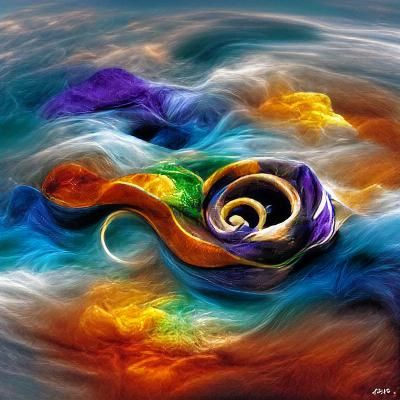 Serenity of the soul swirls throughout the colors of the infinite 