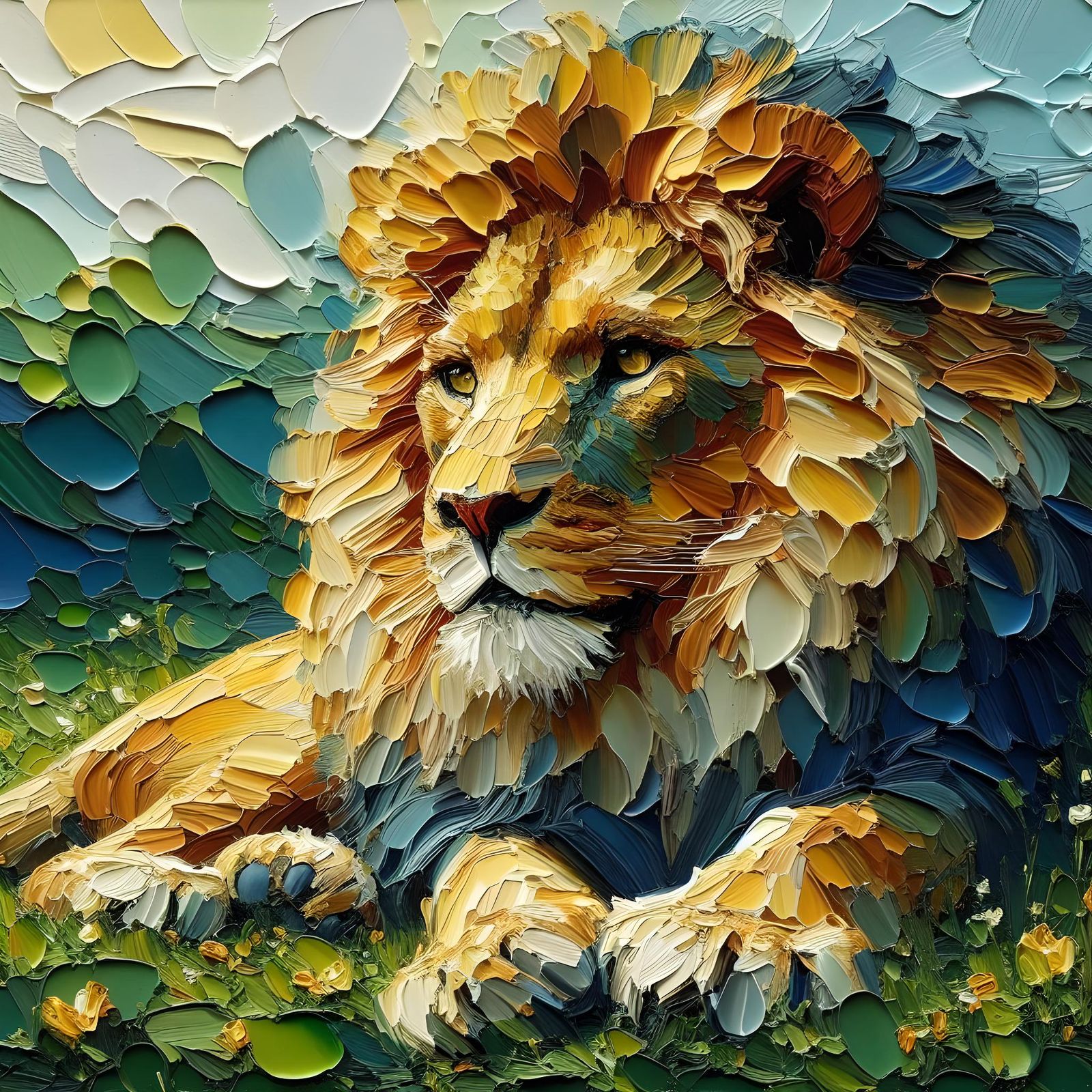 Impasto Lion