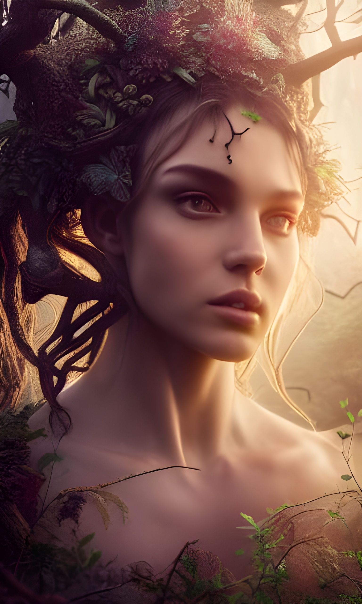 Forest fairy At dawn... undefined