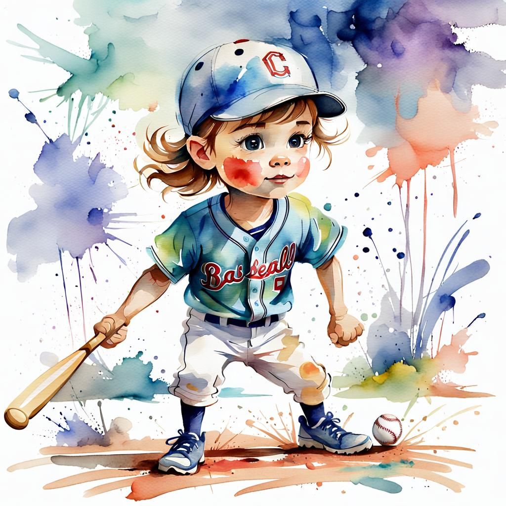 Little baseball player
