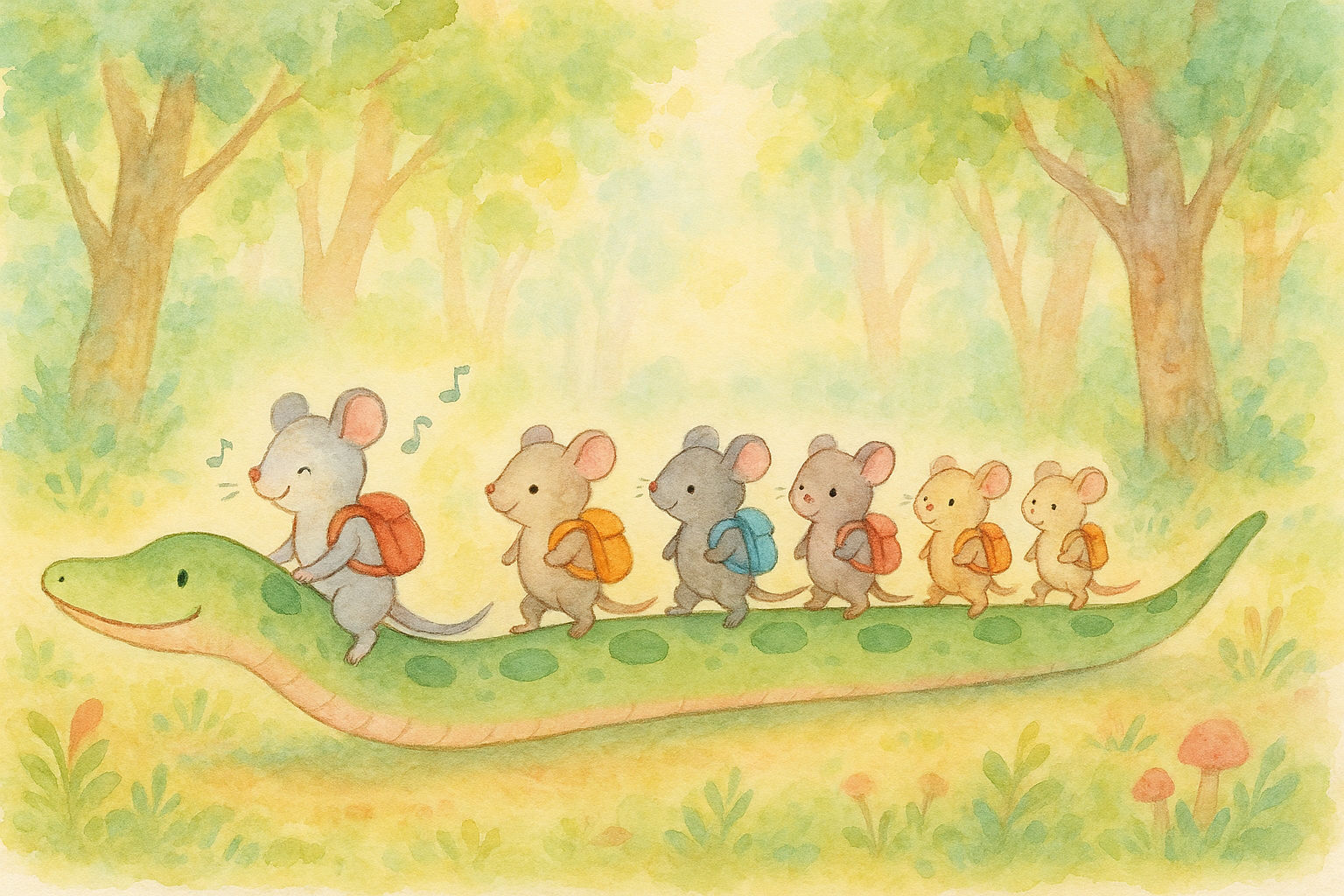 Going to school with friends