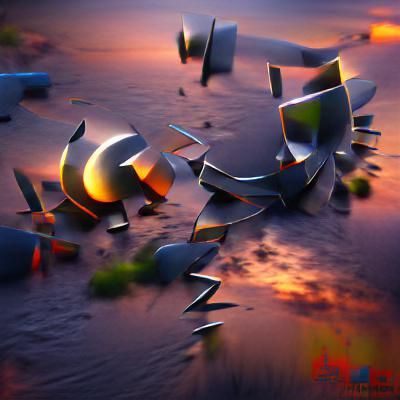 Dusk whimper 8K 3D abstract concept art