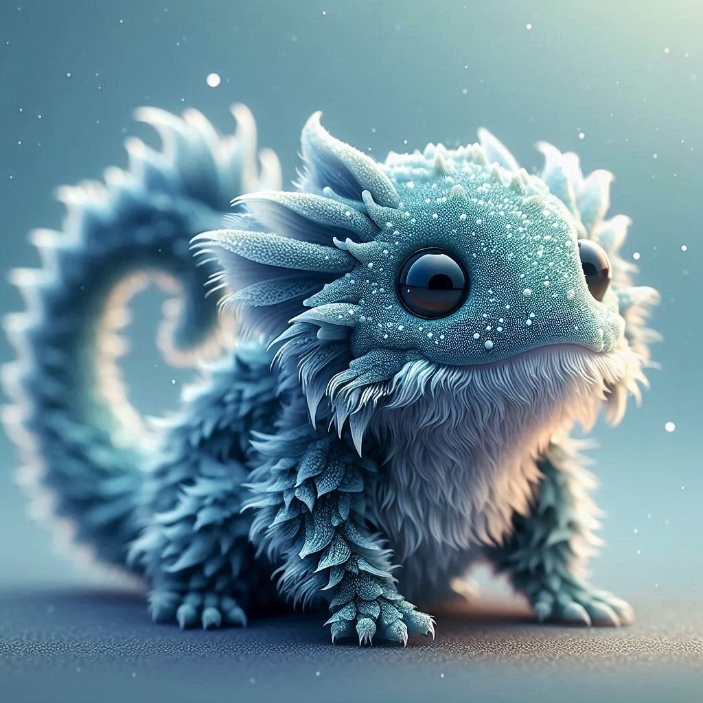 Happy lil ice creature