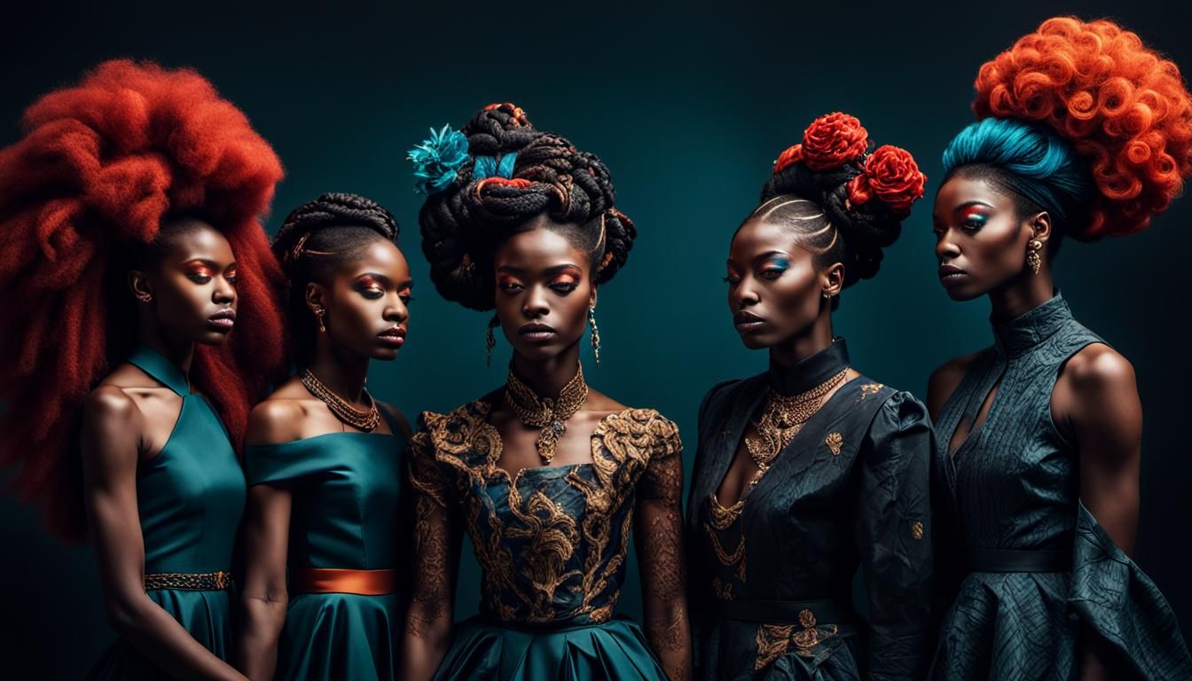 A stunning conceptual portrait series featuring a diverse gr...
