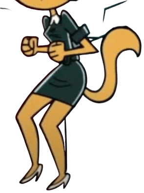 Secretary Kitty Katswell's White Heeled Shoes #2