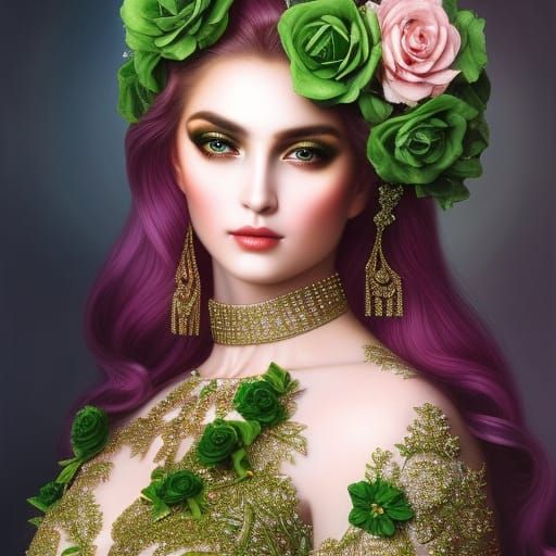 Sparkly Green  Princess