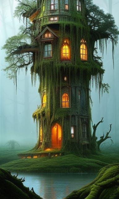 Creepy Old "Tree" House on the Moors v.1