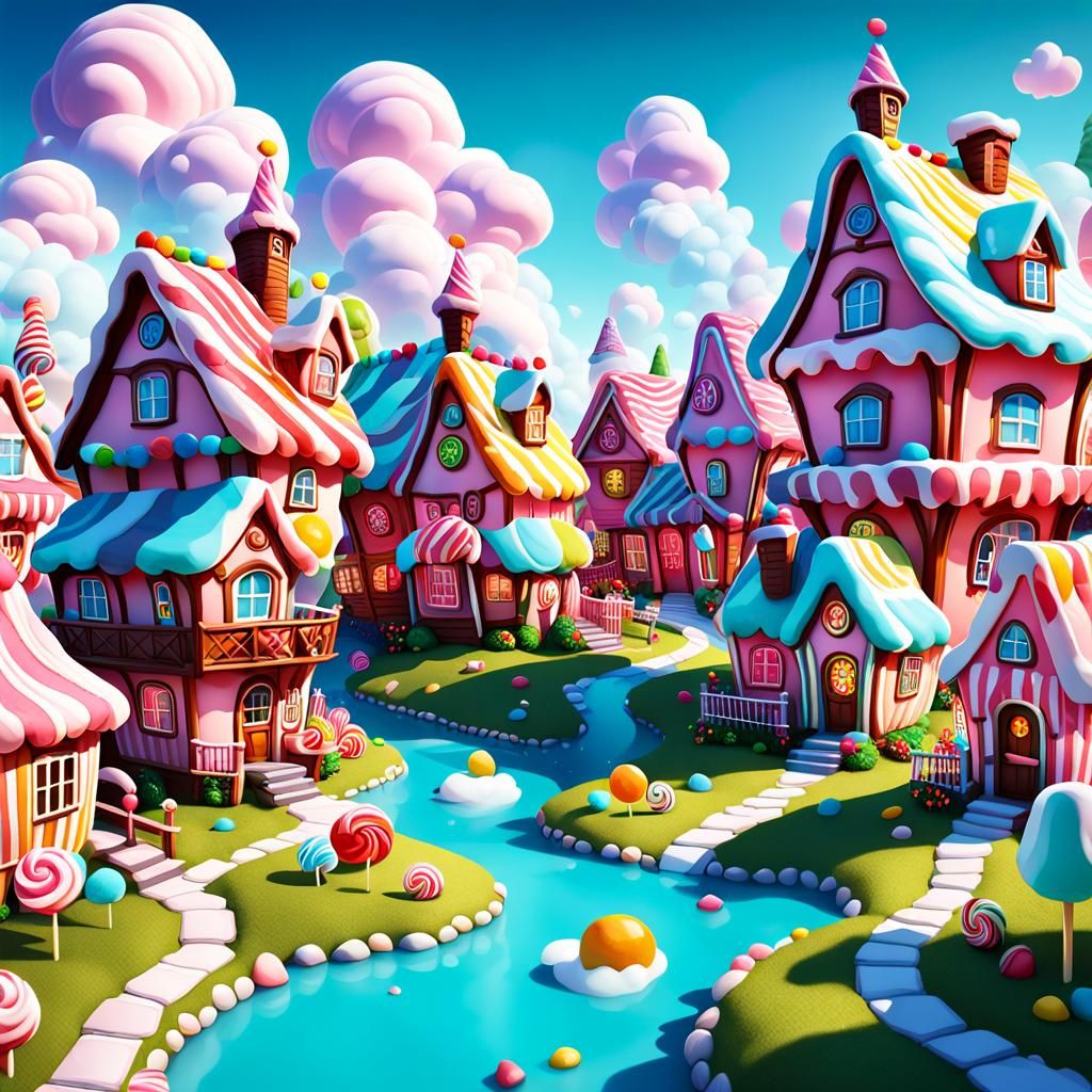 Candyville - AI Generated Artwork - NightCafe Creator