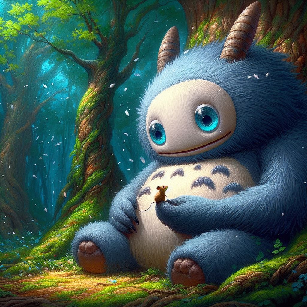 Monster makes a Friend (Ghibli)