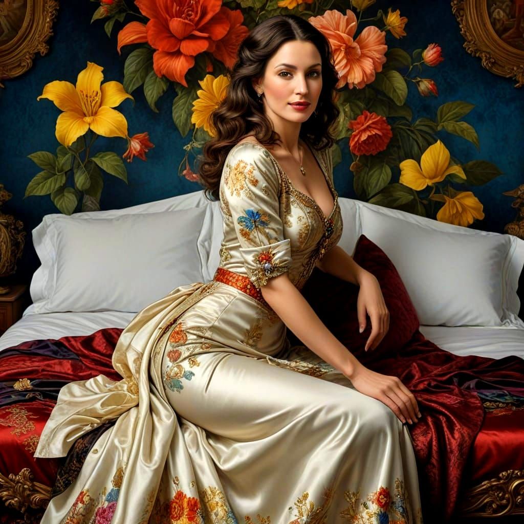 Elegant Lady Exudes Effortless Beauty