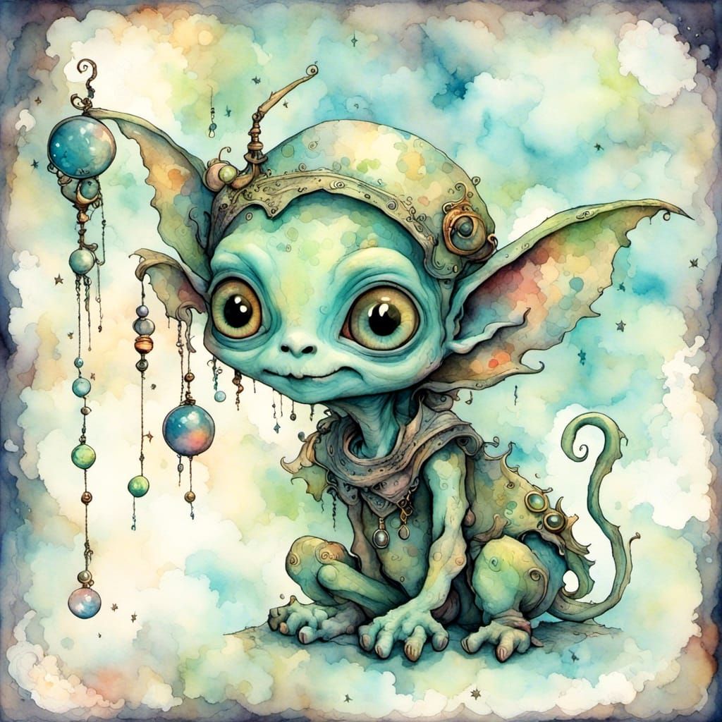 Cute Alien space monster <lora:Blue Moon:1.0>