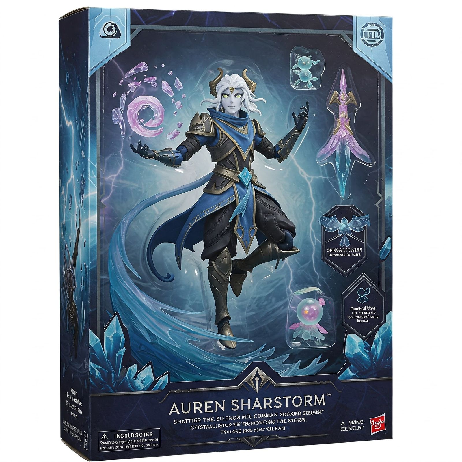 AUREN SHARDSTORM; “Shatter the Silence. Action figure box