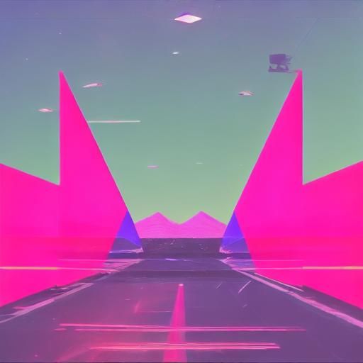 <lora:The Broken 90s SD15:1.0>
1990's style bootleg sci-fi movie scene. Grainy VHS quality, random glitches in Vaporwave