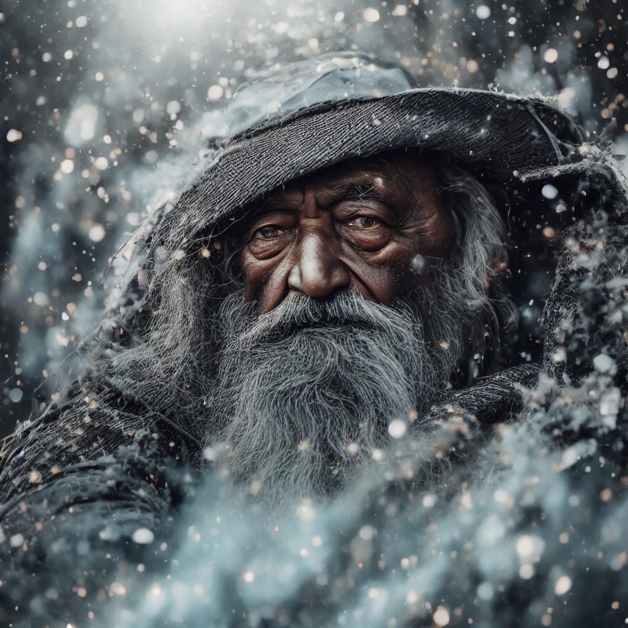 Old but Wise: a half step away from being a wizard or a homeless man   by @BrokenVisage