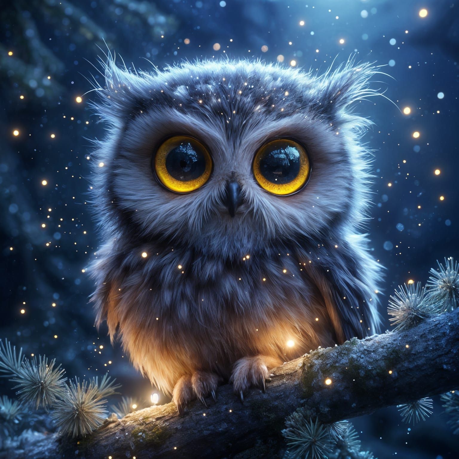 Owl and the stars!
