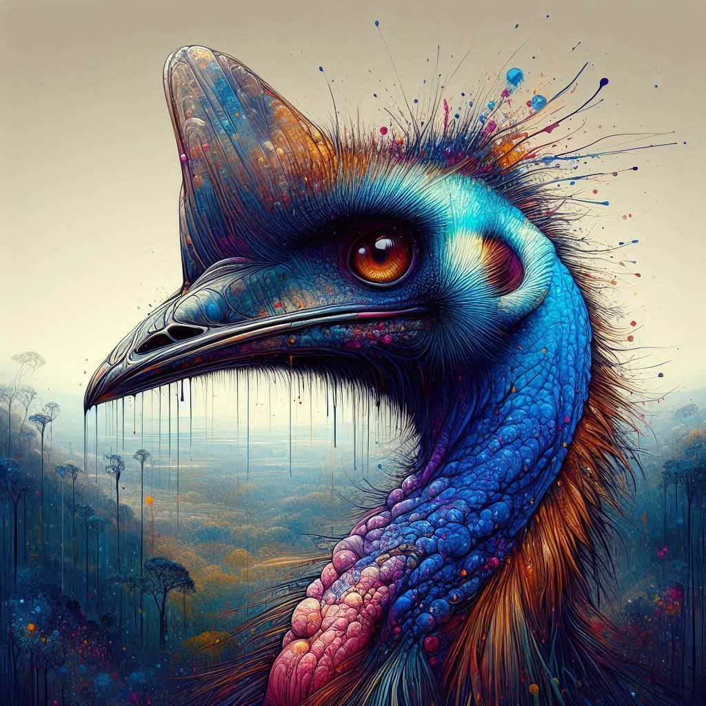 Cassowary Fantasy Portrait