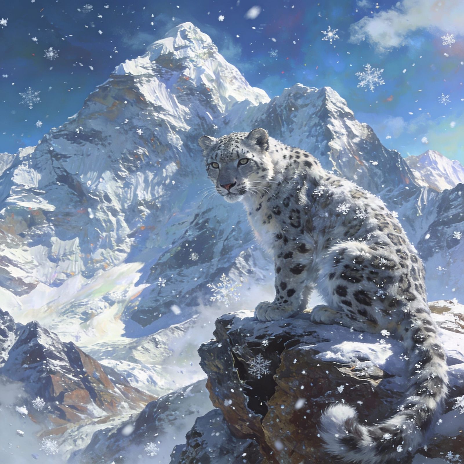 Snow leopard 5 likes   by @Al_in_Tanzania