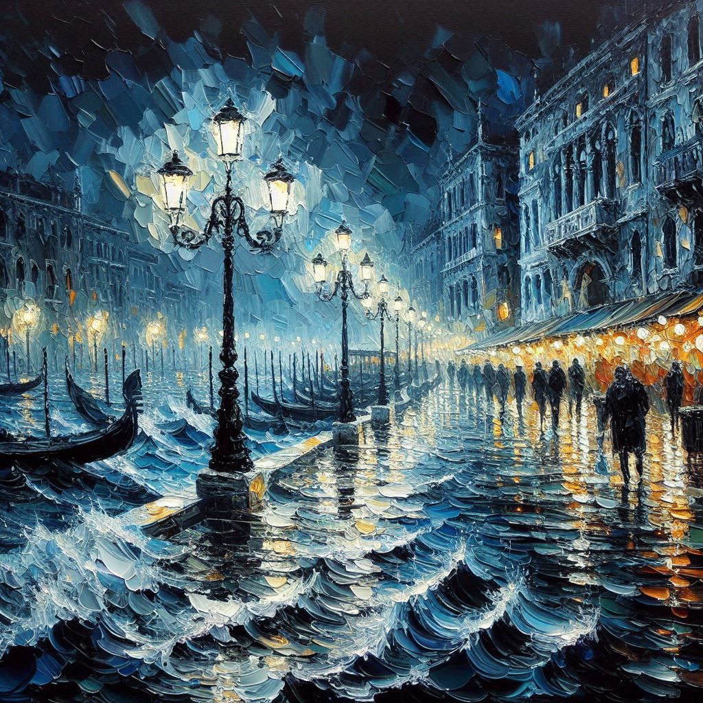 Stormy Night in Venice  by @undefined
