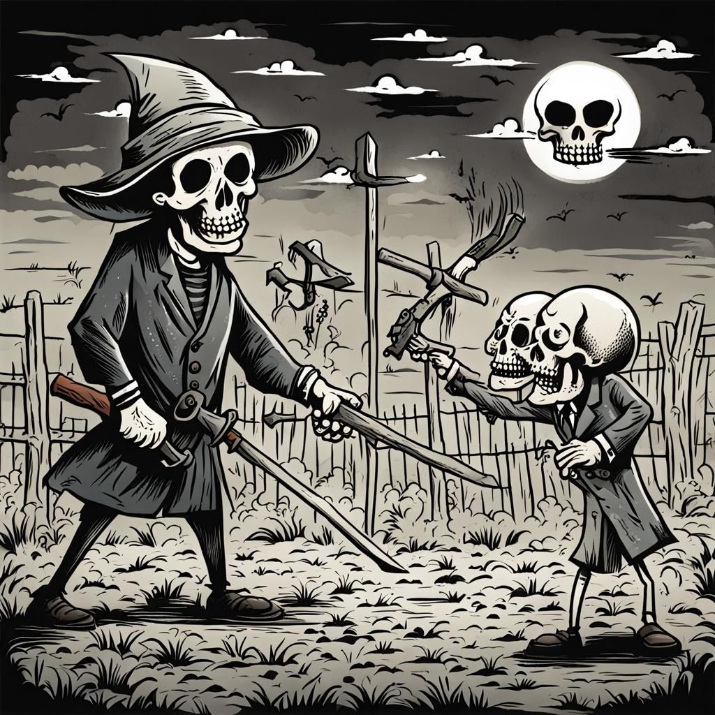 Terrifying Cartoon: Death and Murder