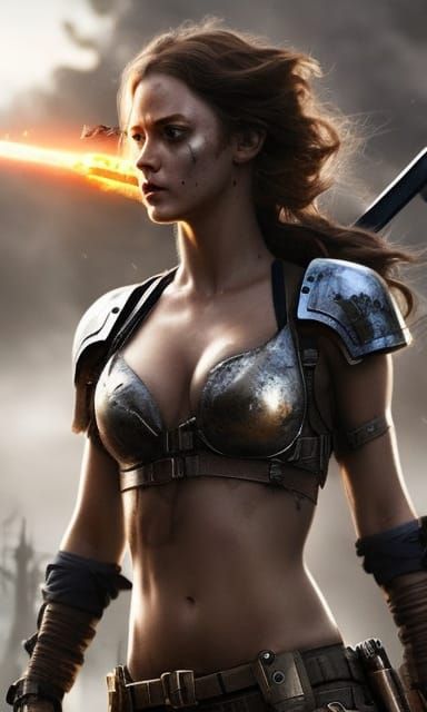 Post-Apocalyptic Warrior girl 325