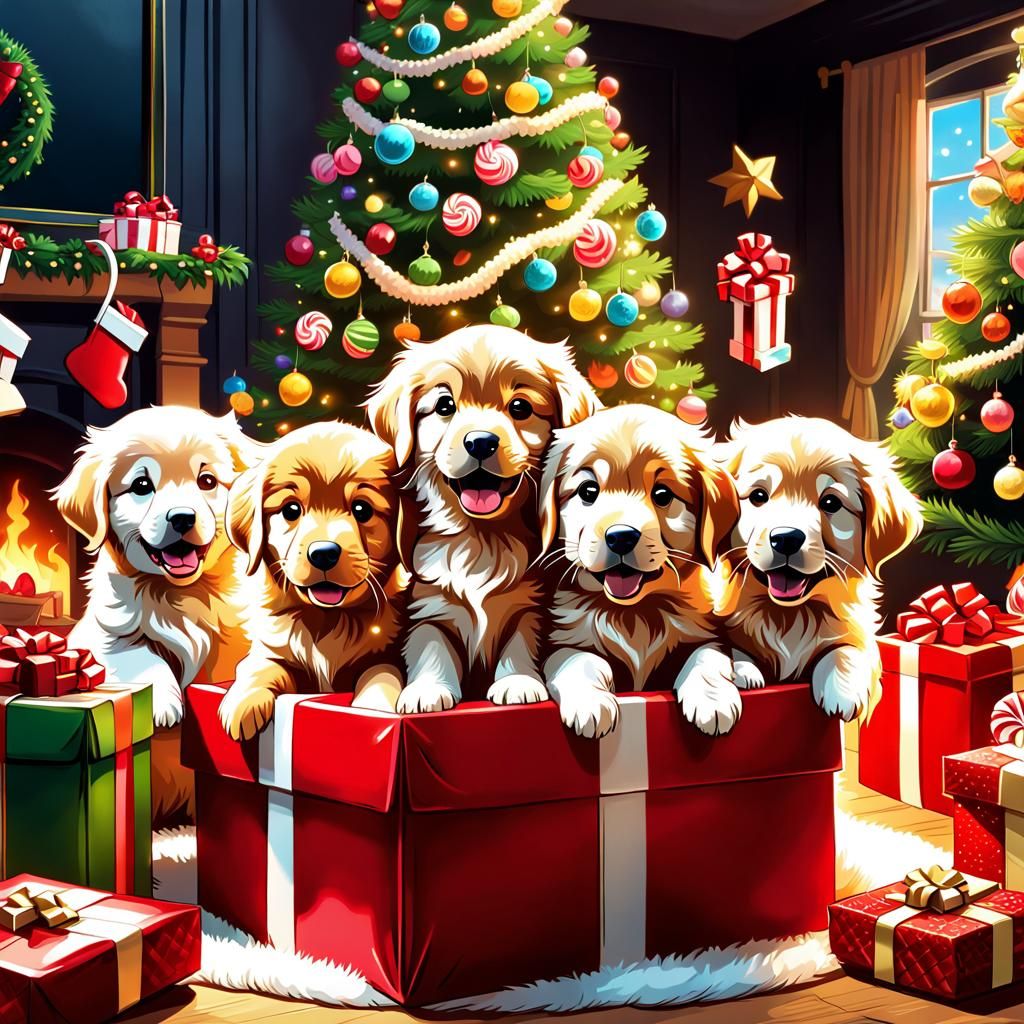 Who Wants To Unwrap Their Gift? 🎄🎁🐕❤️ v2