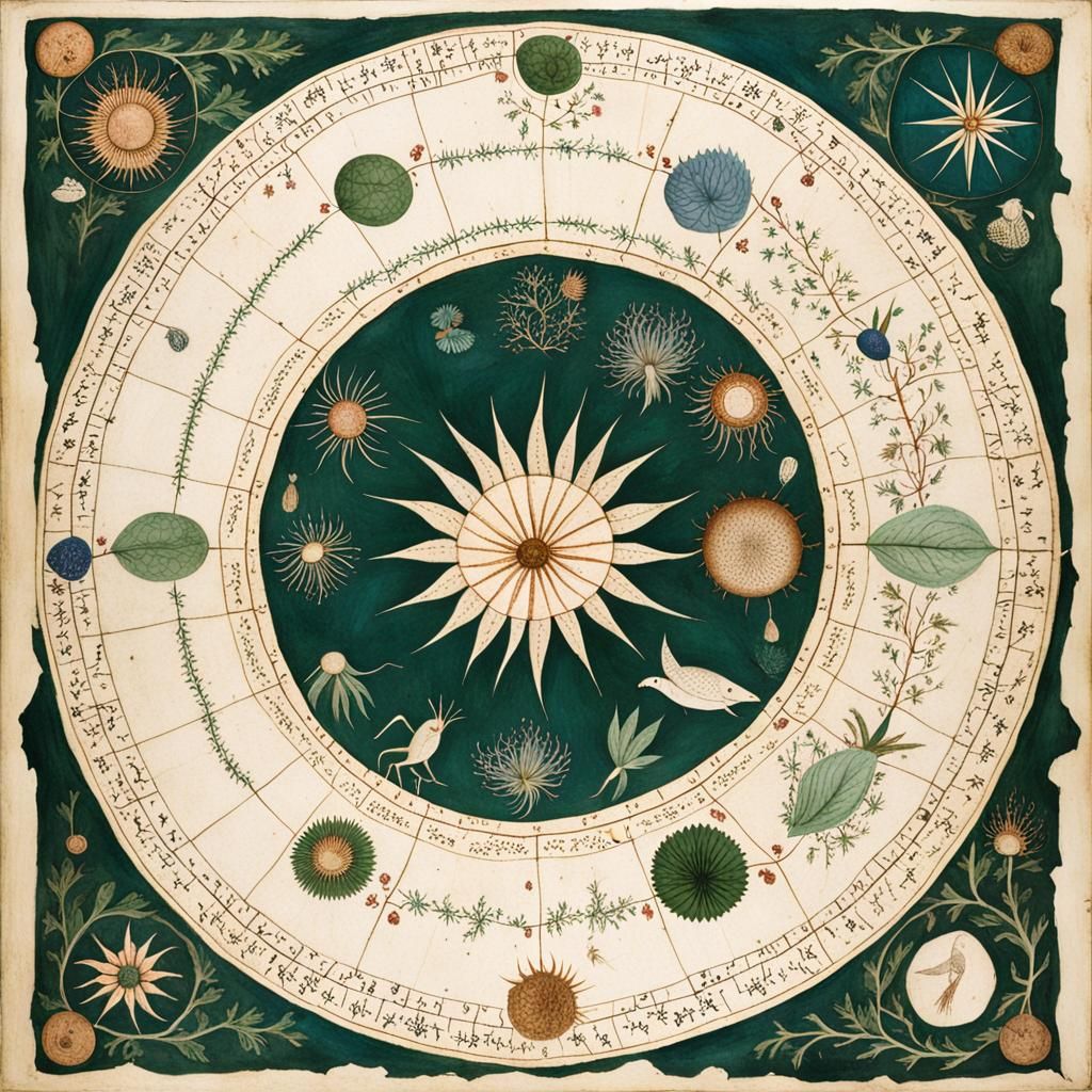 the voynich manuscript - AI Generated Artwork - NightCafe Creator