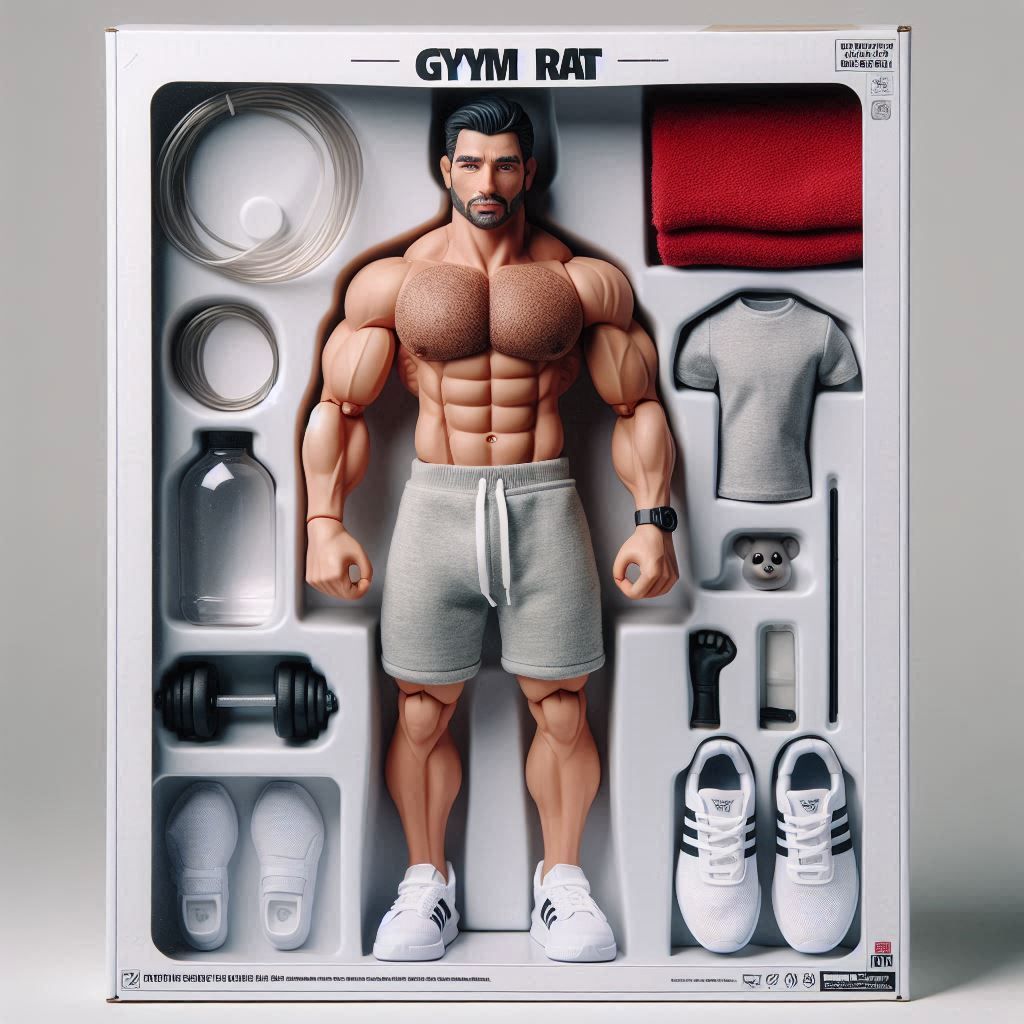 Totally playable gym-rat action figure. Limited edition. Buy now!!