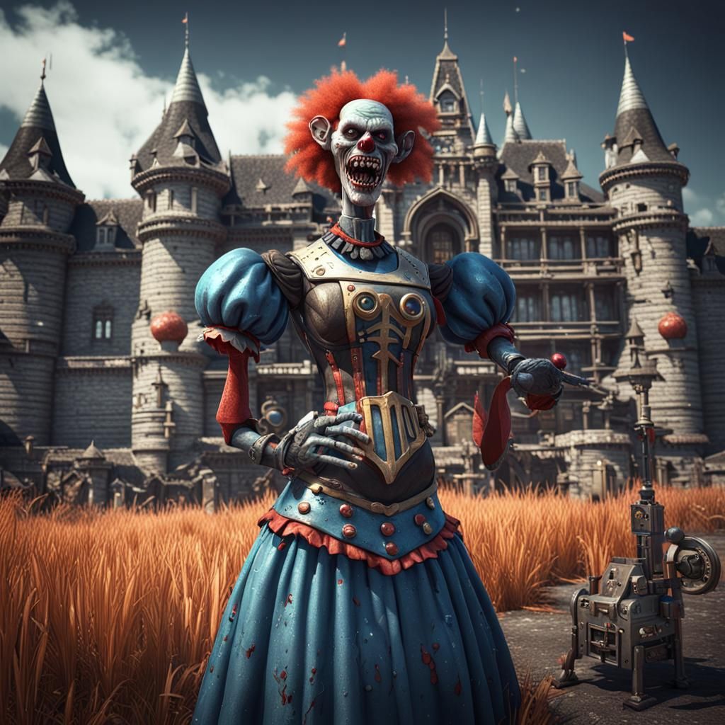 Zombie Monkey Monster Clown Woman Villager