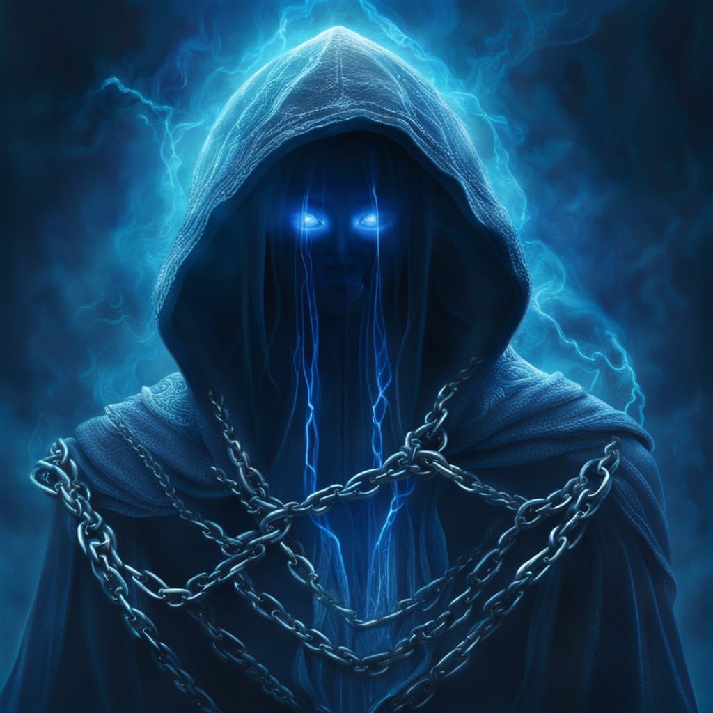 A ghostly hooded spirit - AI Generated Artwork - NightCafe Creator