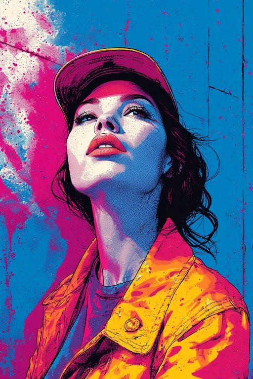 woman in a boat series, Neon Vintage Anime, Disney Sketch & ...