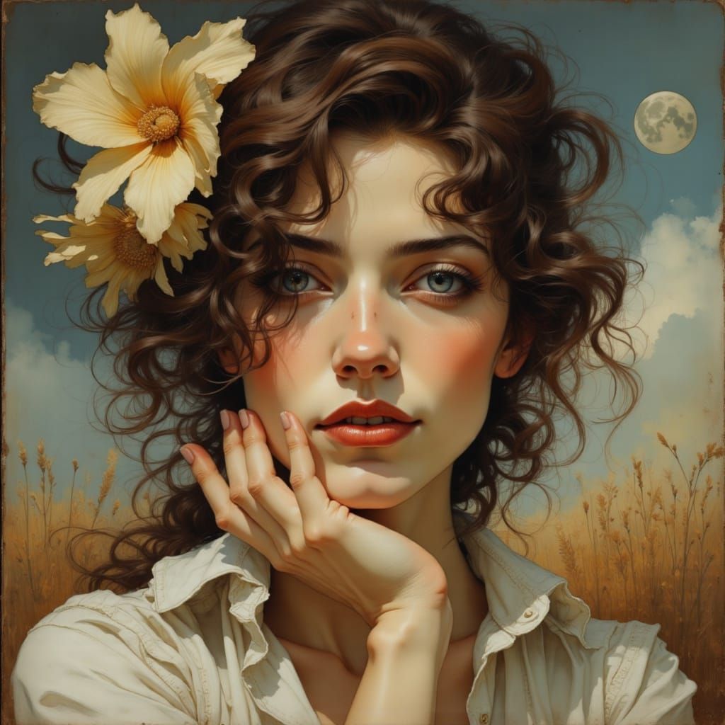 Beautiful Face Found Circling the Sun