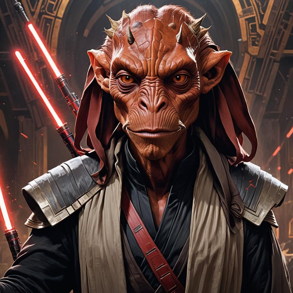 Darth Jar jar binks the mastermind phantom menace as an evil eerie yet ...