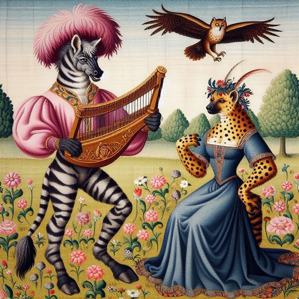 Golden Spots and Denim Blue