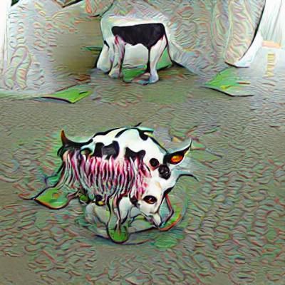 A hybrid mutated cow