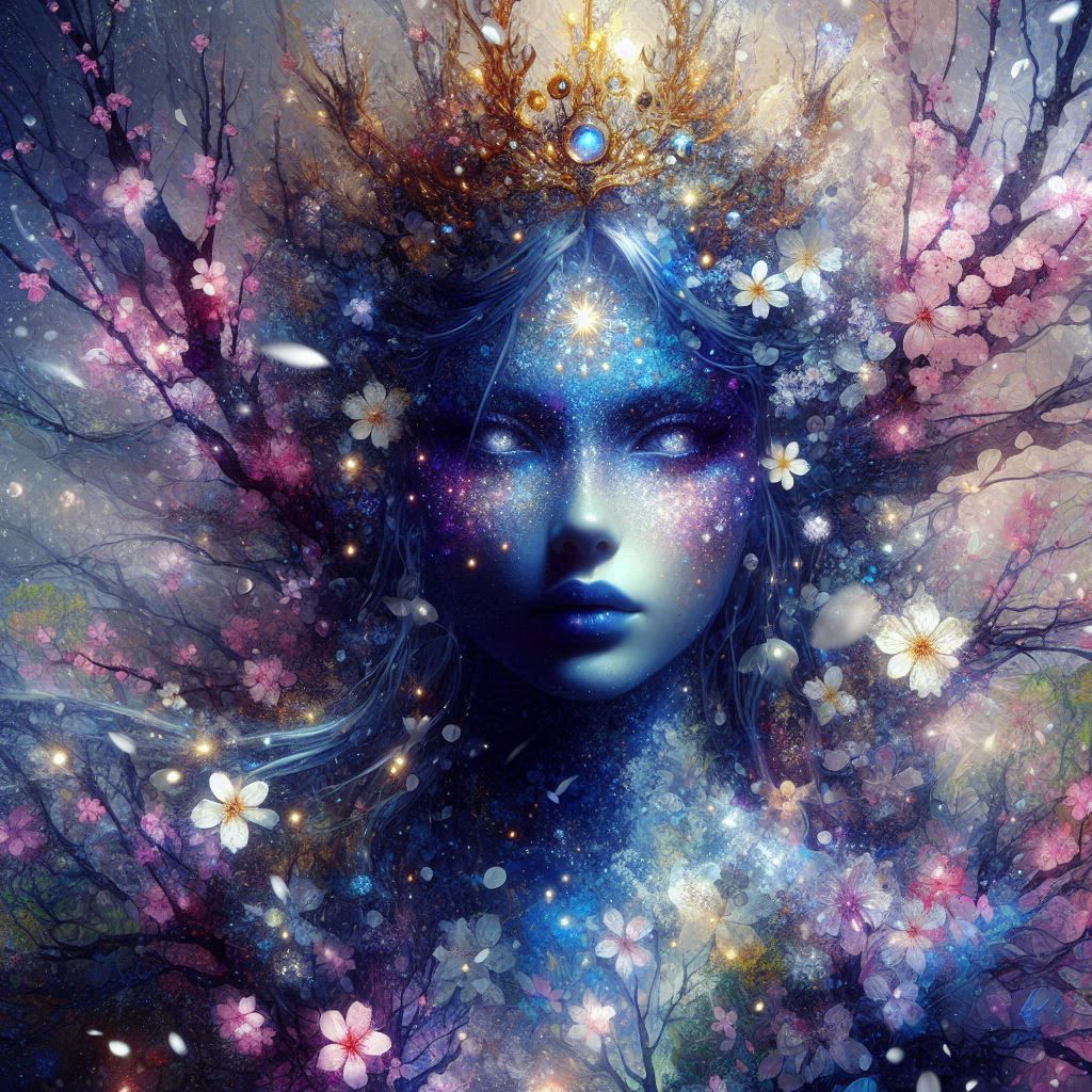 Double exposure portrait