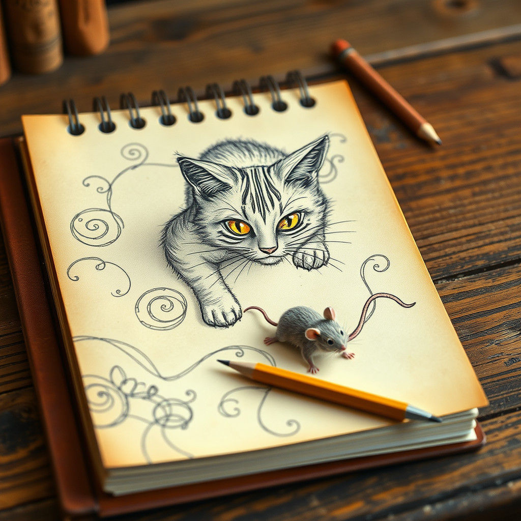 Doodles coming alive  by @Lilsilverfish